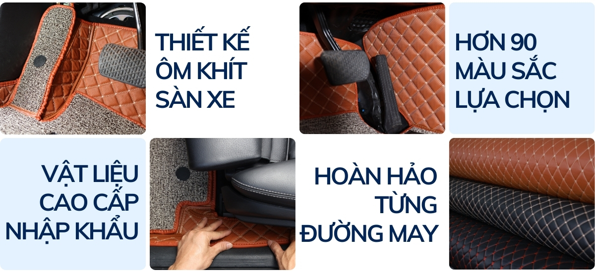 Điểm đặc biệt của thảm lót sàn Toyota Camry 6D ZKAPET