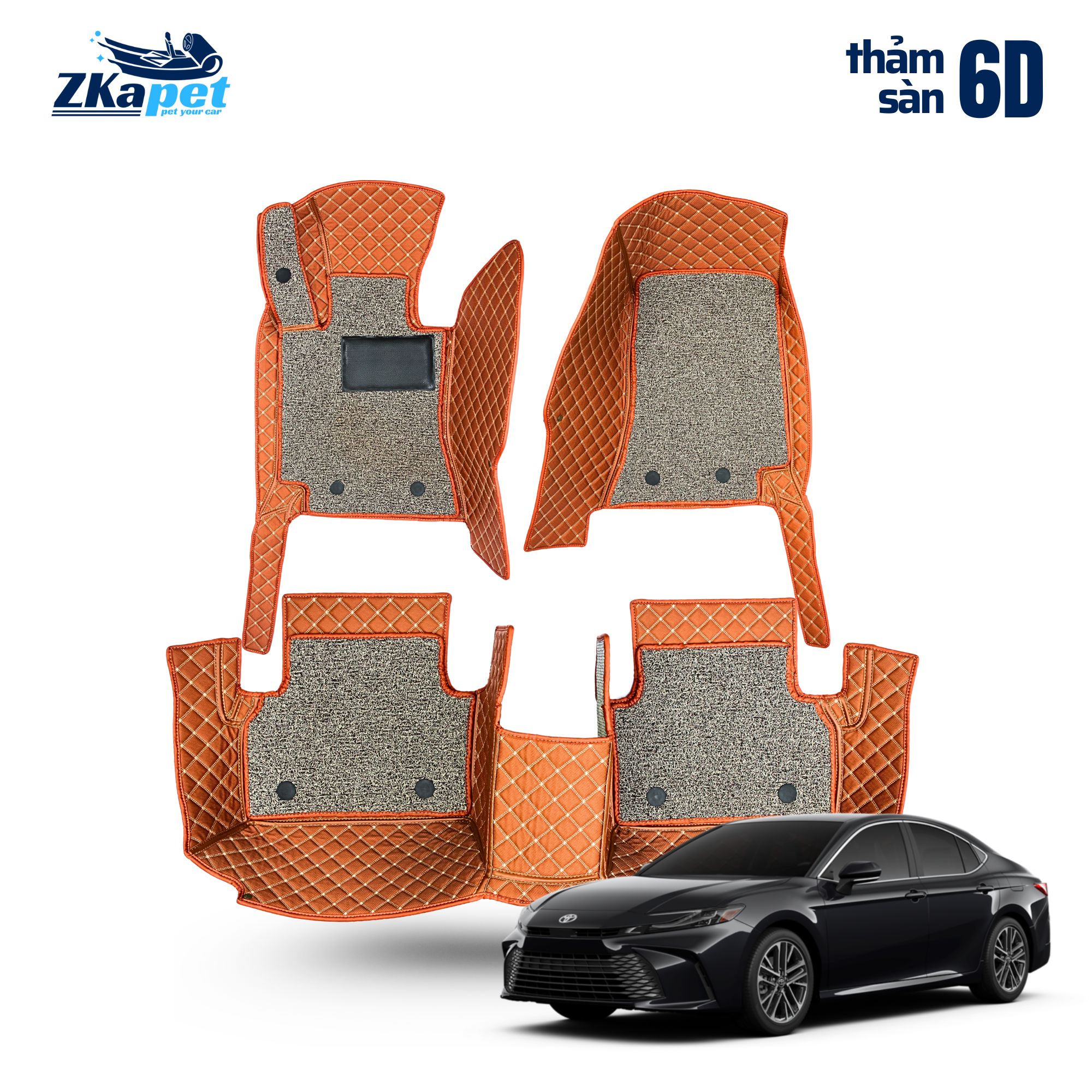 Thảm lót sàn 6D Toyota Camry ZKAPET