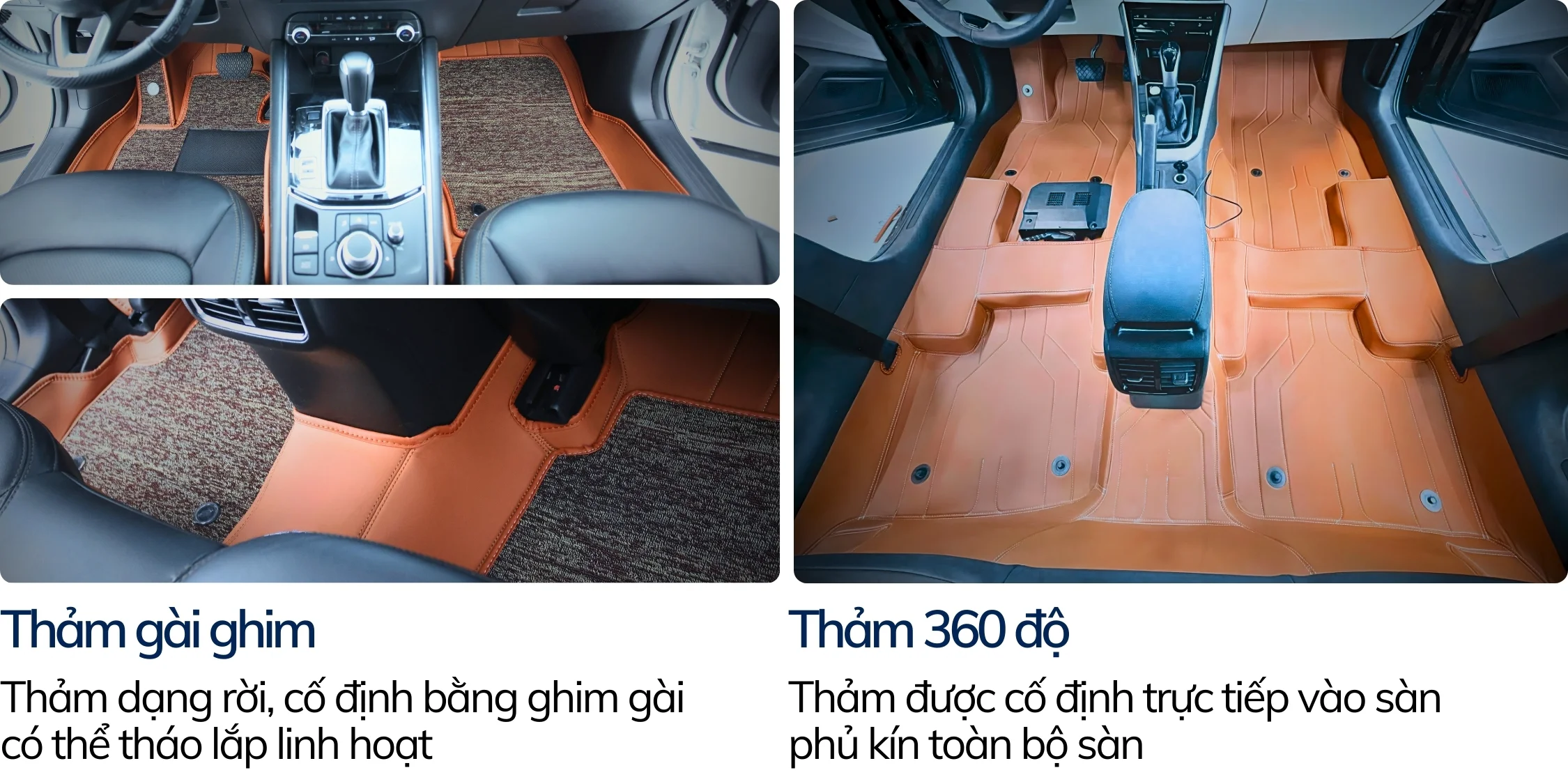 Khác biệt giữa thảm lót sàn Fiber gài ghim và Fiber 360