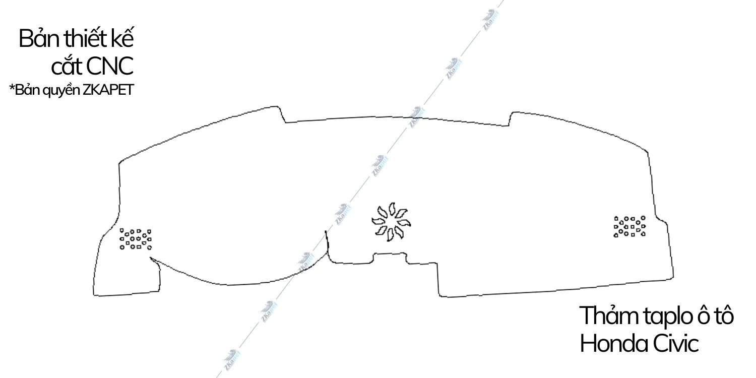ban-thiet-ke-cat-cnc-tham-nhua-pvc-honda-civic